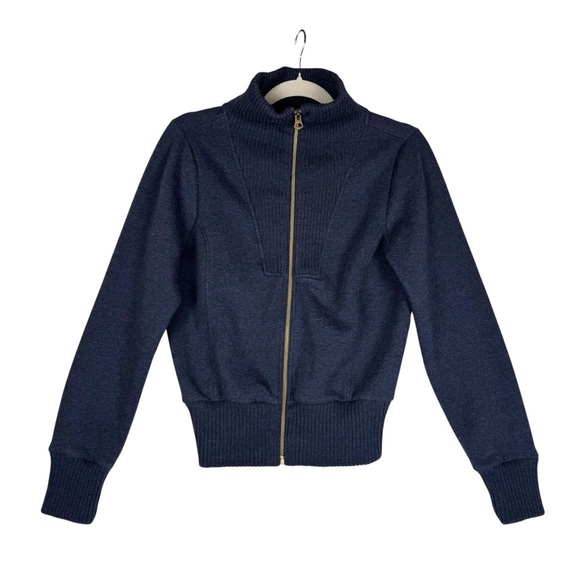 Maurices Zip Up Cardigan Size Small Navy Blue - Picture 2 of 8